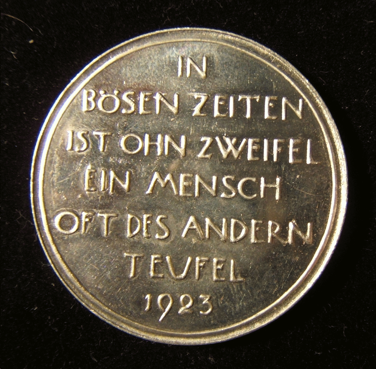 Style Naked Jew on Grain Bushel, 1923, Medal