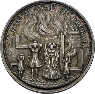  Memomrial of the Ghetto Fire in Frankfurt Am Main Medal 