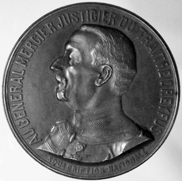   Dreyfus Affair: General Auguste Mercier Medal 